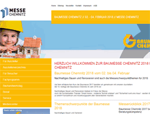 Tablet Screenshot of baumesse-chemnitz.de